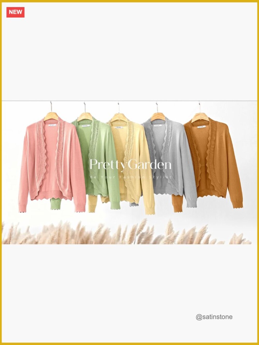 Lightweight Open Front Cardigan - Long Sleeve Knitted Shrug Sweater - Picture 6 of 7